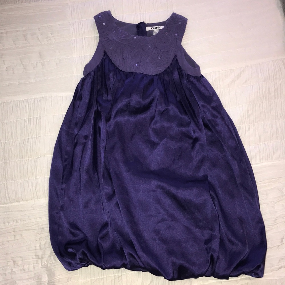 Girls DKNY purple sleeveless dress size small